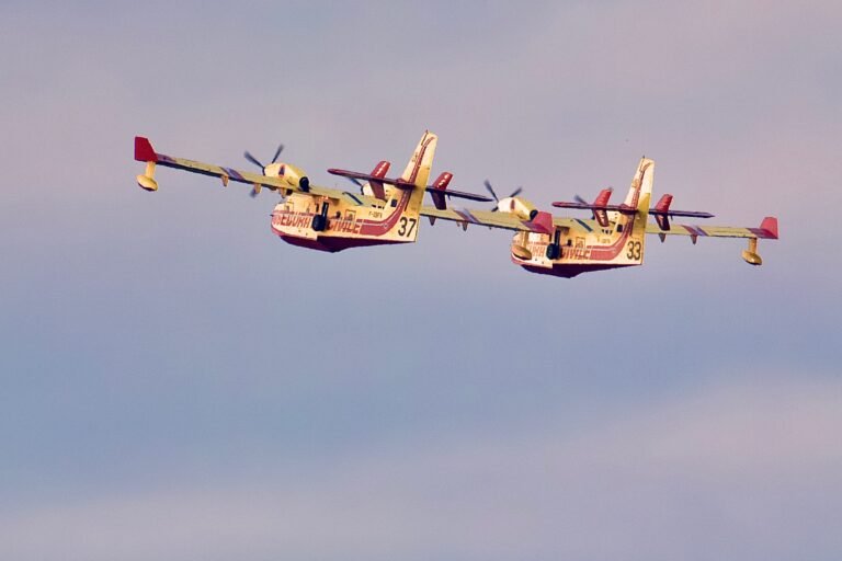 Canadairs devant Port Grimaud